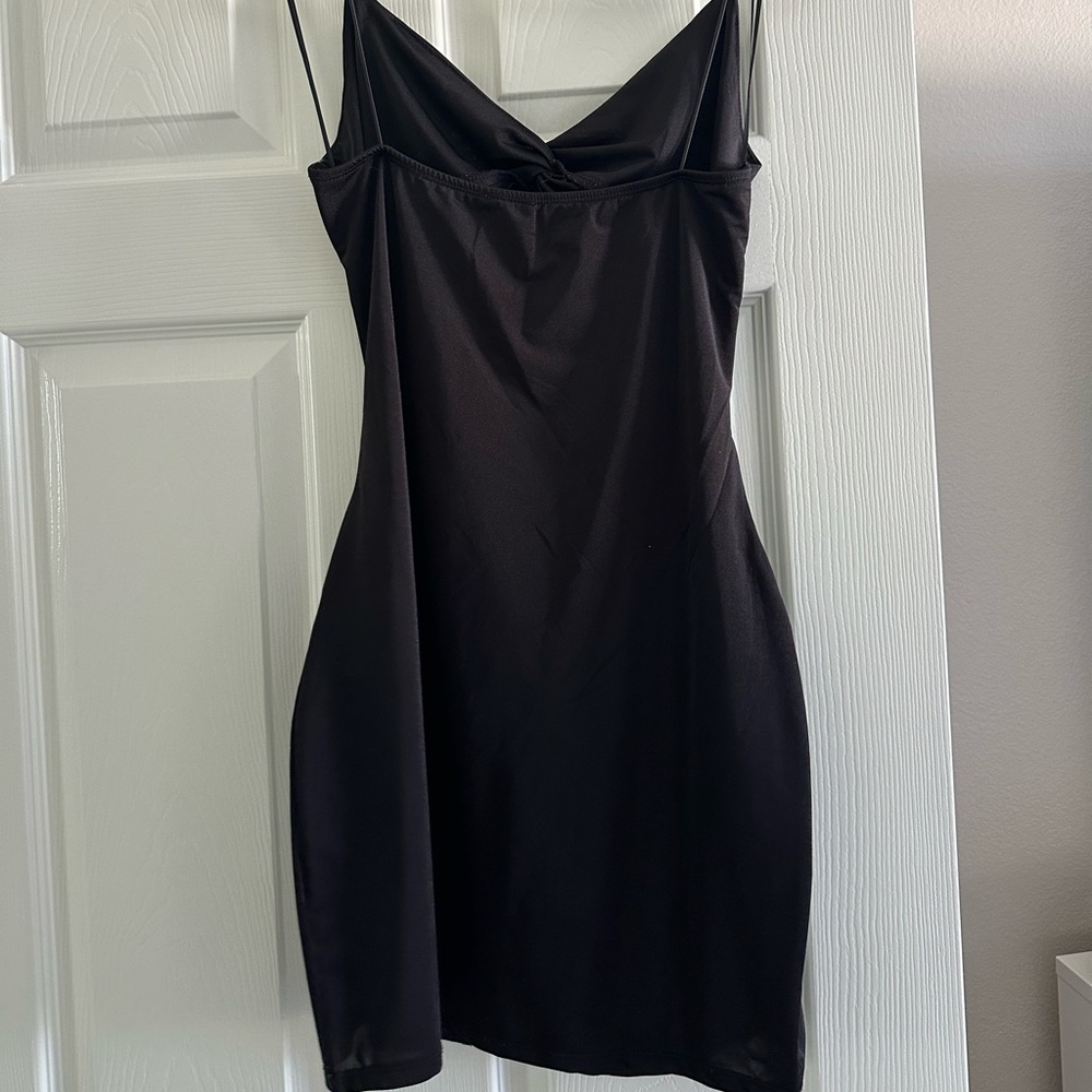 Black cut out dress